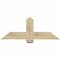 Ekena Millwork Eugene Rough Sawn Timber Gable Bracket, Douglas Fir, 48"W x 18"H x 6"D x 6"F, 9/12 Pitch GBW048X18X0606EUG00RDF - alternate 1